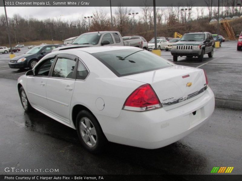 Summit White / Gray 2011 Chevrolet Impala LS