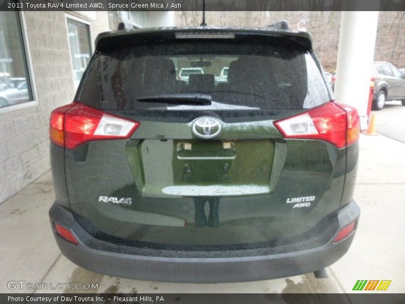 Spruce Green Mica / Ash 2013 Toyota RAV4 Limited AWD