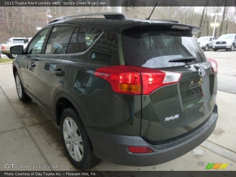 Spruce Green Mica / Ash 2013 Toyota RAV4 Limited AWD
