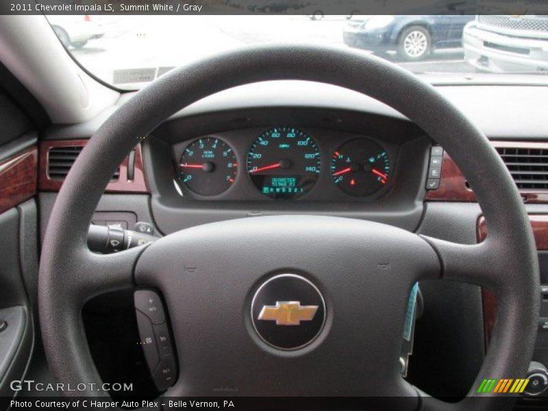 Summit White / Gray 2011 Chevrolet Impala LS
