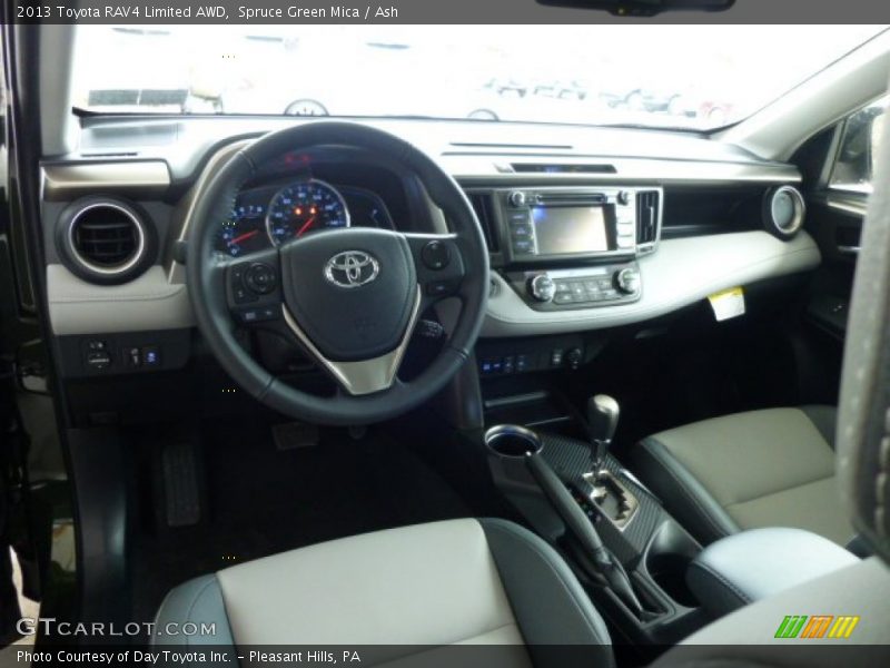 Spruce Green Mica / Ash 2013 Toyota RAV4 Limited AWD