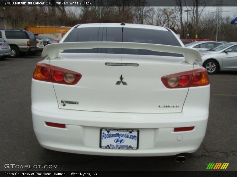 Wicked White / Black 2008 Mitsubishi Lancer GTS
