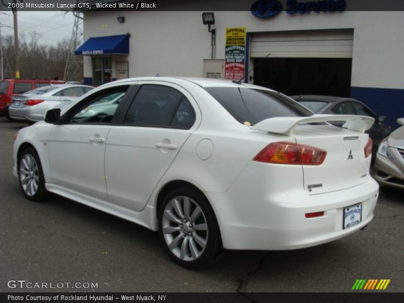 Wicked White / Black 2008 Mitsubishi Lancer GTS
