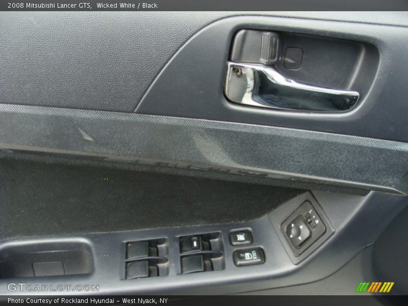Wicked White / Black 2008 Mitsubishi Lancer GTS