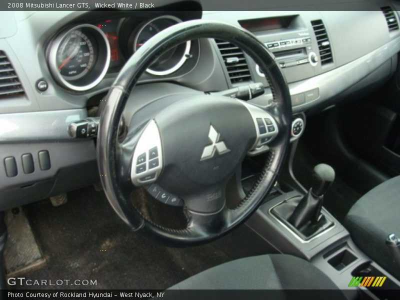 Wicked White / Black 2008 Mitsubishi Lancer GTS