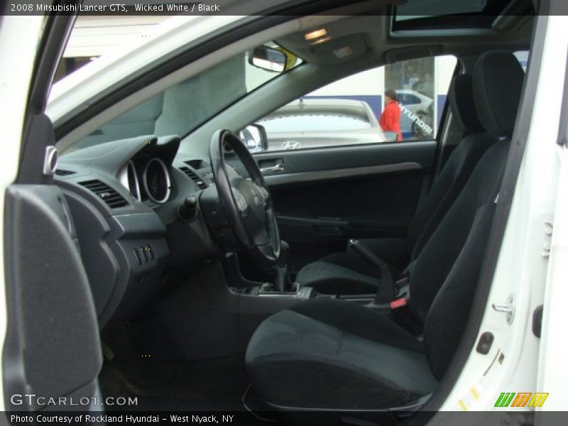 Wicked White / Black 2008 Mitsubishi Lancer GTS