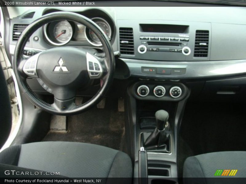 Wicked White / Black 2008 Mitsubishi Lancer GTS