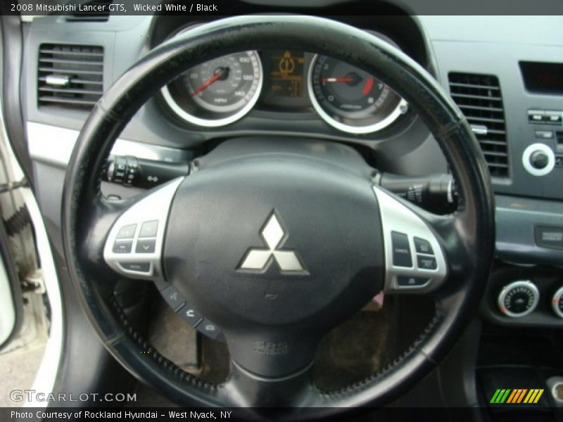 Wicked White / Black 2008 Mitsubishi Lancer GTS