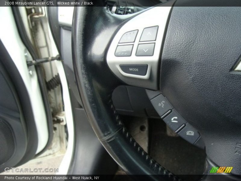 Wicked White / Black 2008 Mitsubishi Lancer GTS