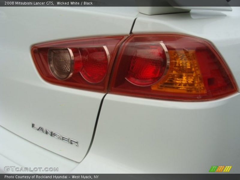 Wicked White / Black 2008 Mitsubishi Lancer GTS