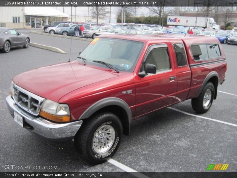 Toreador Red Metallic / Medium Prairie Tan 1999 Ford Ranger XLT Extended Cab 4x4