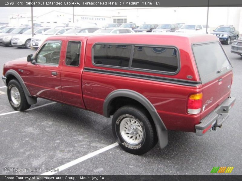 Toreador Red Metallic / Medium Prairie Tan 1999 Ford Ranger XLT Extended Cab 4x4