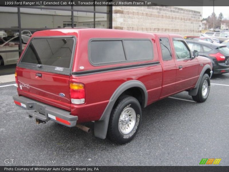 Toreador Red Metallic / Medium Prairie Tan 1999 Ford Ranger XLT Extended Cab 4x4
