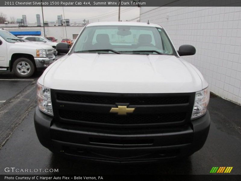 Summit White / Dark Titanium 2011 Chevrolet Silverado 1500 Regular Cab 4x4