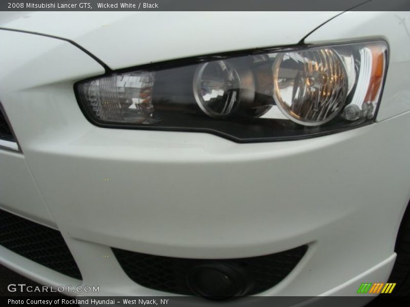 Wicked White / Black 2008 Mitsubishi Lancer GTS