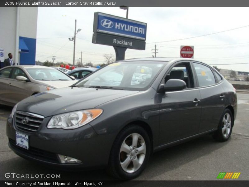 Carbon Gray Metallic / Gray 2008 Hyundai Elantra SE Sedan
