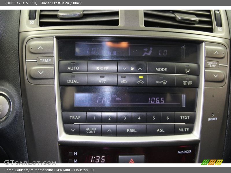 Controls of 2006 IS 250