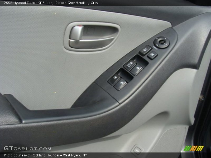 Carbon Gray Metallic / Gray 2008 Hyundai Elantra SE Sedan