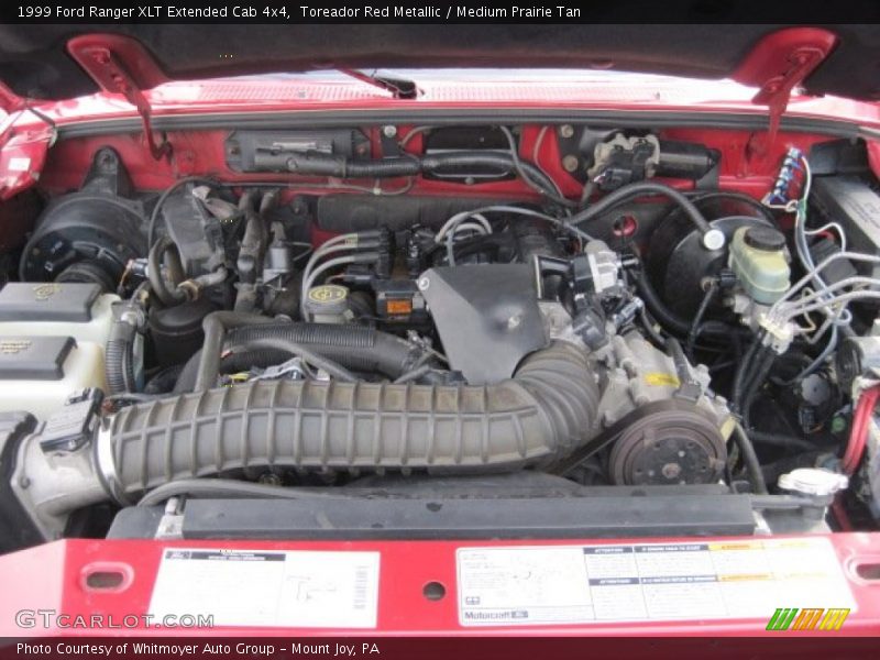 Toreador Red Metallic / Medium Prairie Tan 1999 Ford Ranger XLT Extended Cab 4x4