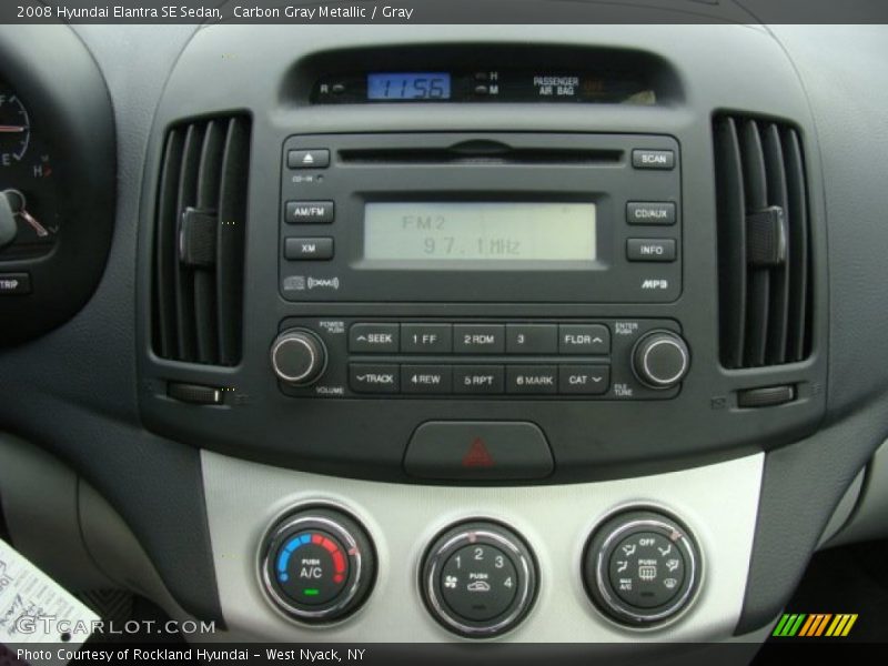 Carbon Gray Metallic / Gray 2008 Hyundai Elantra SE Sedan
