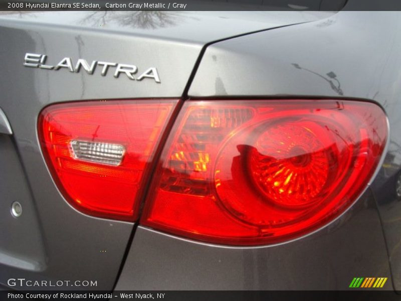 Carbon Gray Metallic / Gray 2008 Hyundai Elantra SE Sedan