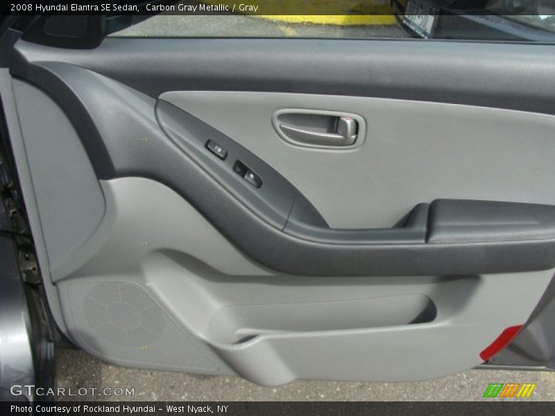 Carbon Gray Metallic / Gray 2008 Hyundai Elantra SE Sedan
