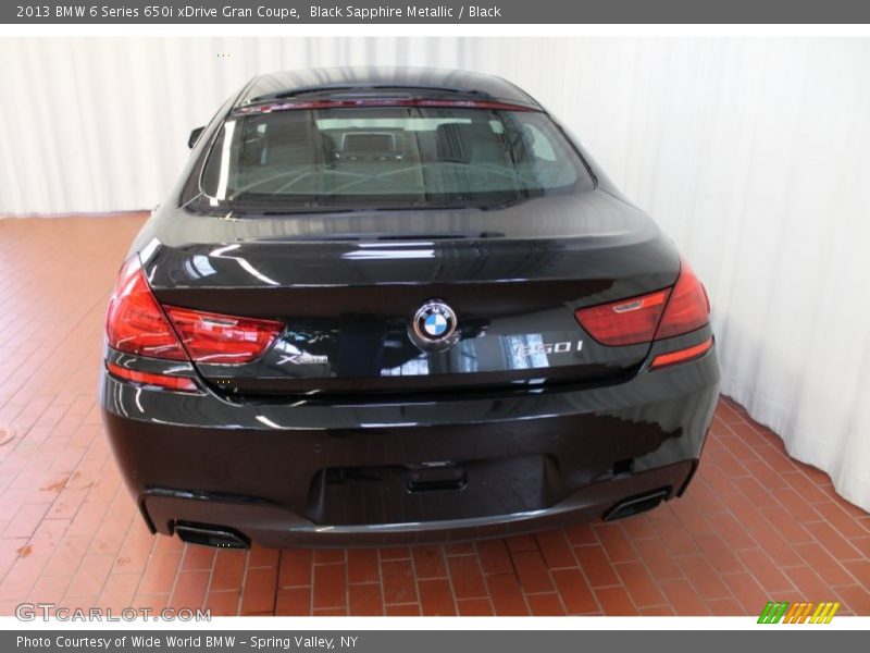 Black Sapphire Metallic / Black 2013 BMW 6 Series 650i xDrive Gran Coupe