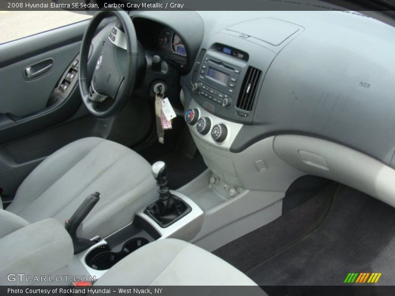 Carbon Gray Metallic / Gray 2008 Hyundai Elantra SE Sedan