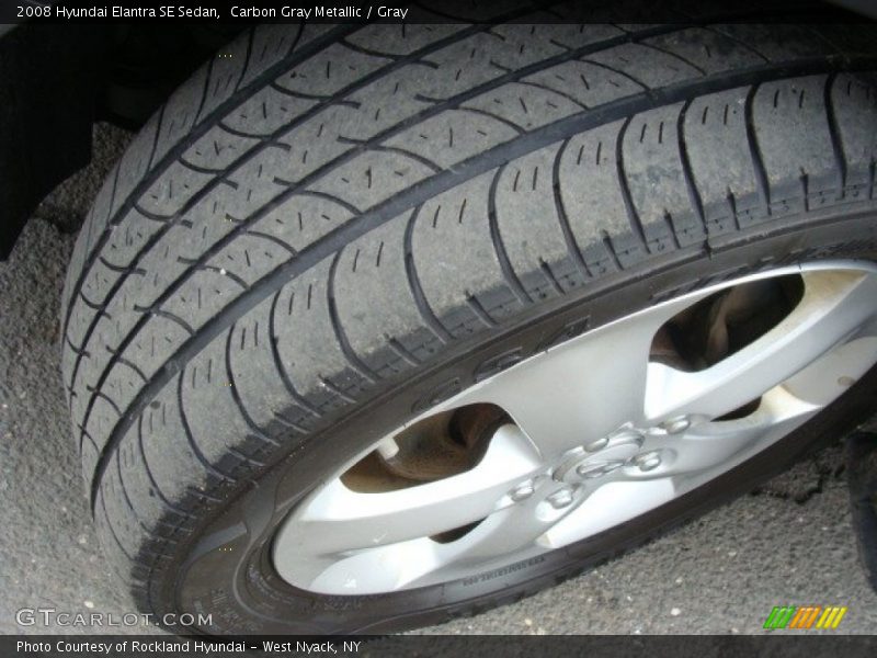 Carbon Gray Metallic / Gray 2008 Hyundai Elantra SE Sedan