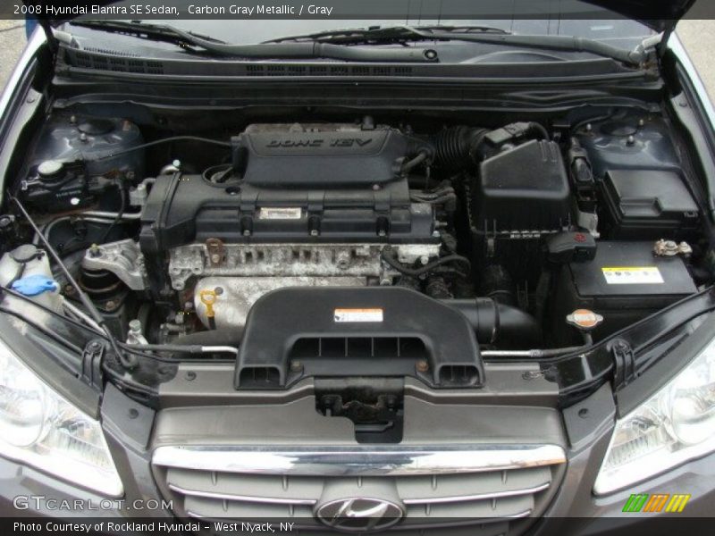 Carbon Gray Metallic / Gray 2008 Hyundai Elantra SE Sedan
