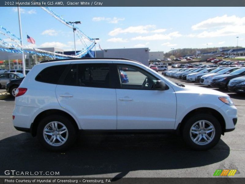 Glacier White / Gray 2012 Hyundai Santa Fe GLS AWD