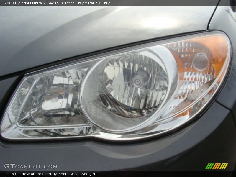 Carbon Gray Metallic / Gray 2008 Hyundai Elantra SE Sedan