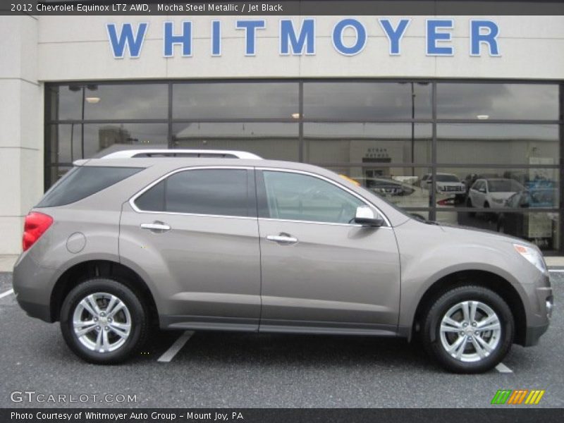 Mocha Steel Metallic / Jet Black 2012 Chevrolet Equinox LTZ AWD