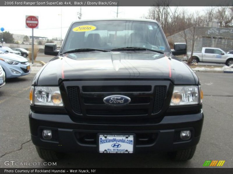 Black / Ebony Black/Grey 2006 Ford Ranger Sport SuperCab 4x4