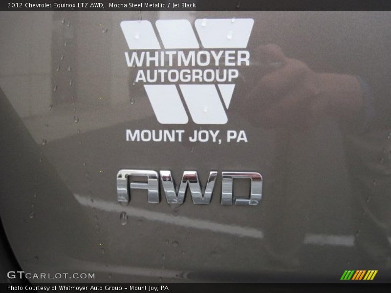Mocha Steel Metallic / Jet Black 2012 Chevrolet Equinox LTZ AWD
