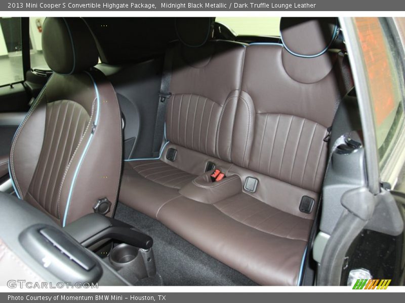 Rear Seat of 2013 Cooper S Convertible Highgate Package