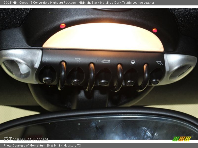 Midnight Black Metallic / Dark Truffle Lounge Leather 2013 Mini Cooper S Convertible Highgate Package