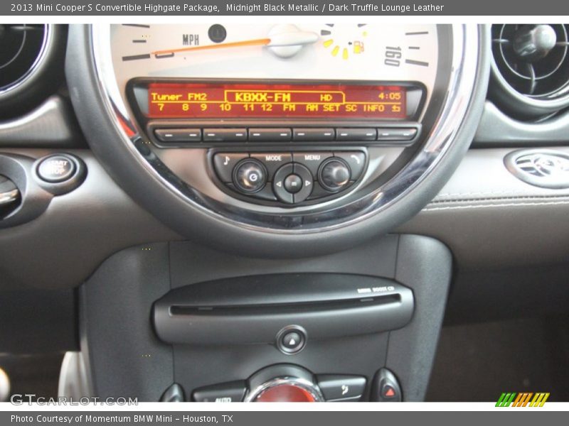 Midnight Black Metallic / Dark Truffle Lounge Leather 2013 Mini Cooper S Convertible Highgate Package