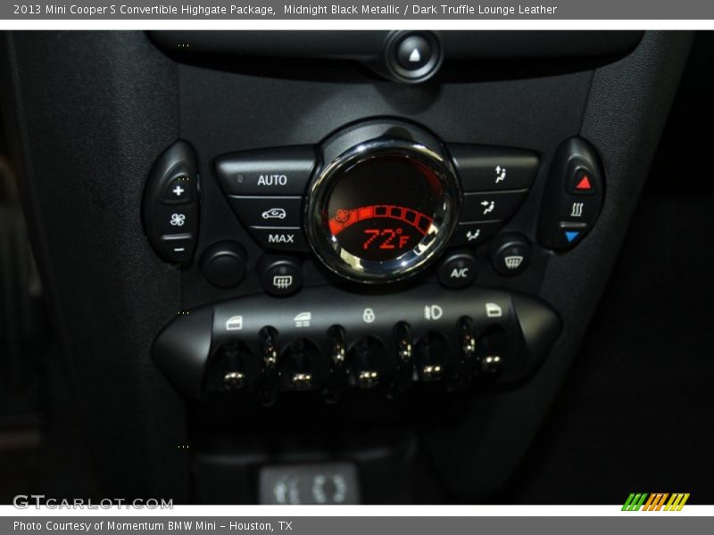 Midnight Black Metallic / Dark Truffle Lounge Leather 2013 Mini Cooper S Convertible Highgate Package