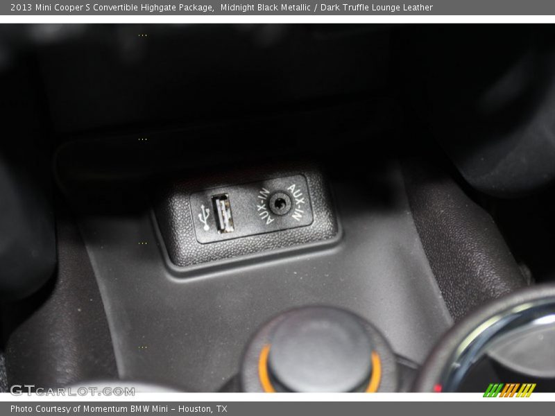 Midnight Black Metallic / Dark Truffle Lounge Leather 2013 Mini Cooper S Convertible Highgate Package