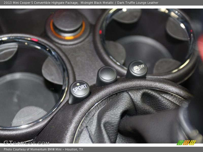 Midnight Black Metallic / Dark Truffle Lounge Leather 2013 Mini Cooper S Convertible Highgate Package