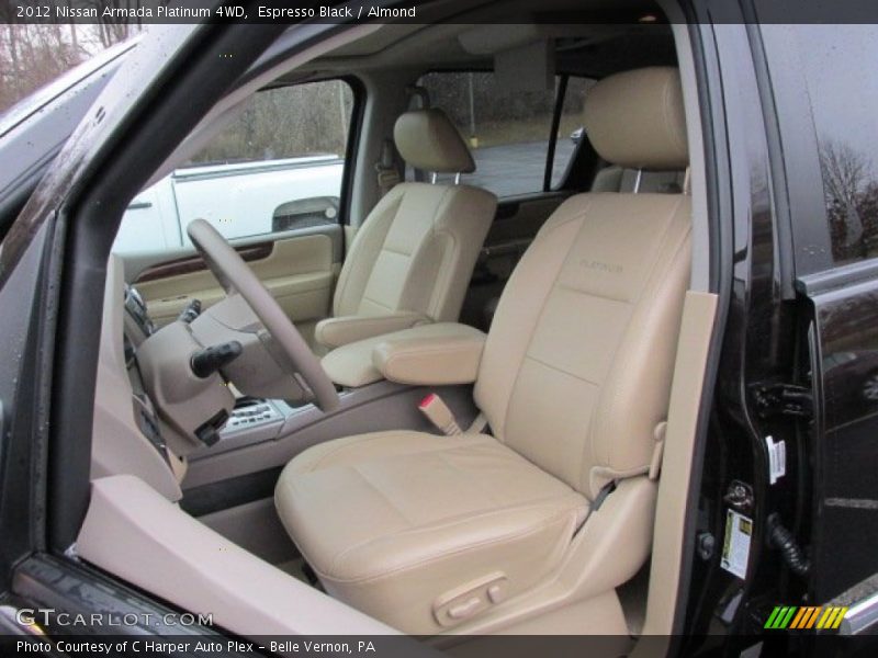 Front Seat of 2012 Armada Platinum 4WD