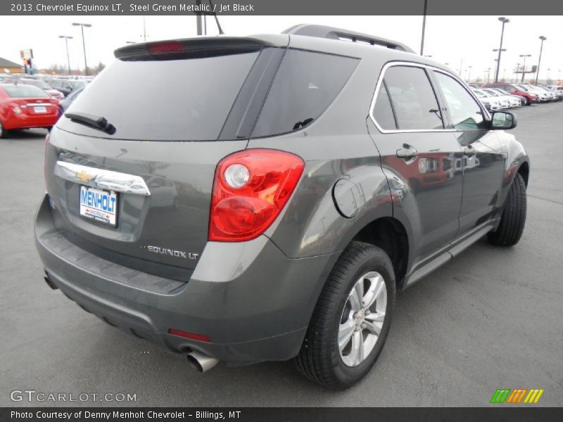 Steel Green Metallic / Jet Black 2013 Chevrolet Equinox LT
