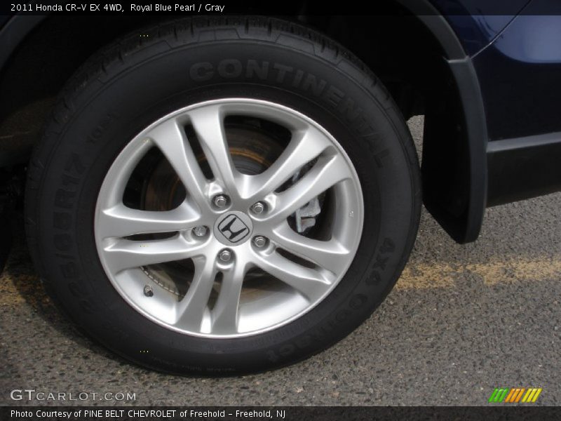 Royal Blue Pearl / Gray 2011 Honda CR-V EX 4WD