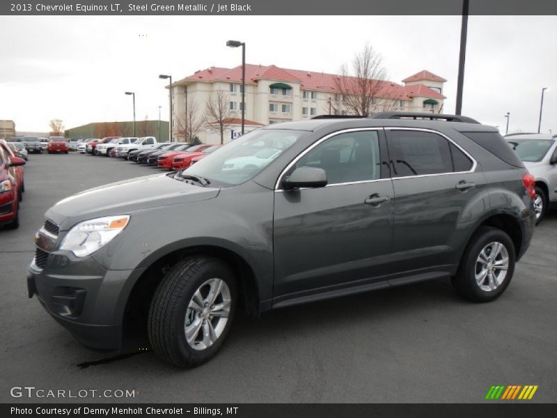 Steel Green Metallic / Jet Black 2013 Chevrolet Equinox LT