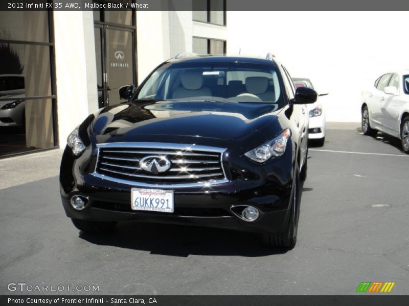 Malbec Black / Wheat 2012 Infiniti FX 35 AWD
