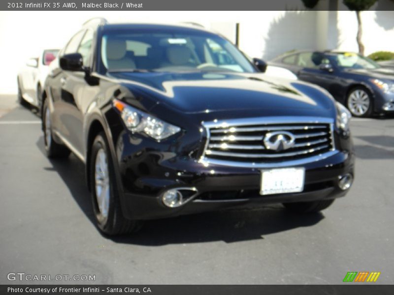 Malbec Black / Wheat 2012 Infiniti FX 35 AWD