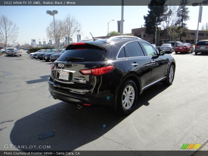 Malbec Black / Wheat 2012 Infiniti FX 35 AWD