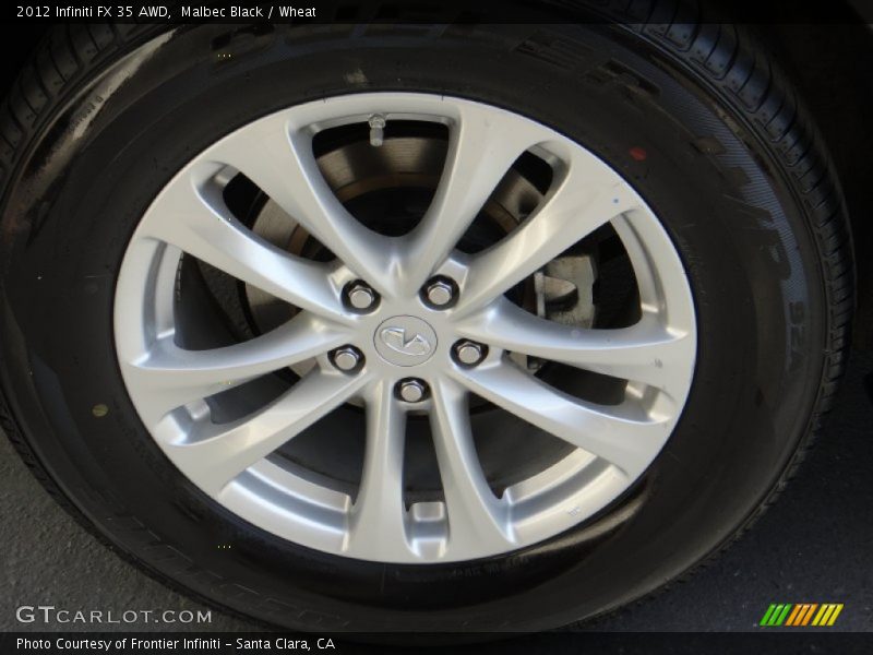 Malbec Black / Wheat 2012 Infiniti FX 35 AWD