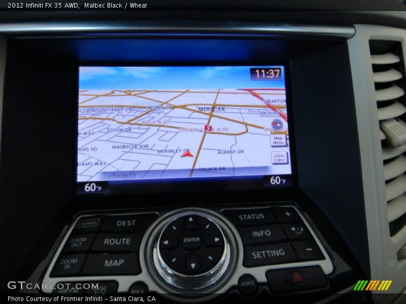 Navigation of 2012 FX 35 AWD